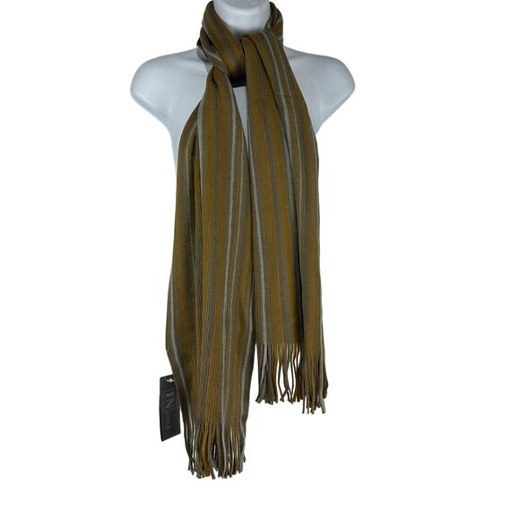 IN Style Women's Striped 100% Acrylic Scarf One Size - Picture 1 of 6